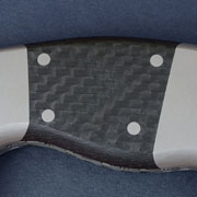 Carbon Fiber High Quality Handle Gray Black Scales Knives Matte Guns Knife 5in Making Grips Set Pair